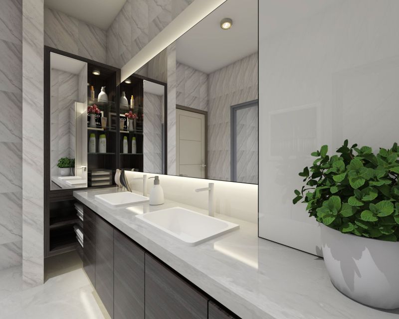 Tech-Integrated Bathroom